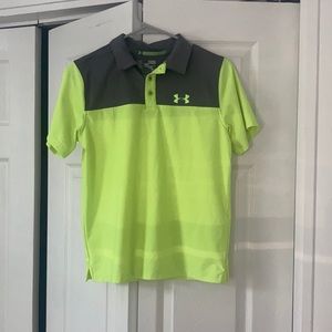 Bundle of 2 youth large under armor golf shirts!